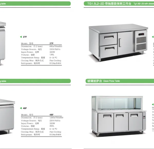 Commercial Fresh-Keeping Table With Refrigerated Side Dishes Display Cabinet photo-4