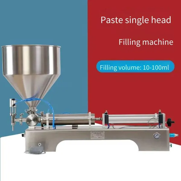 Dg-100 Pneumatic Paste Quantitative Filling Machine, Semi-automatic Small-scale Sesame Oil and Sesame Paste Filling and Sub-packing Machine, in Stock photo-4