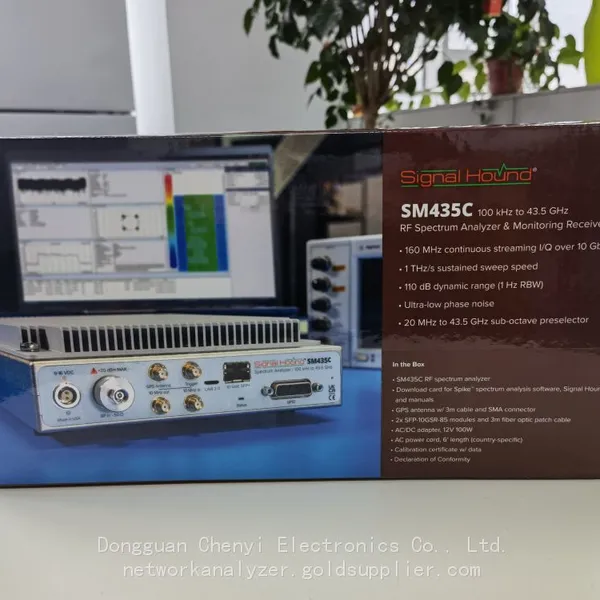 SM435C Signal Hound Precision RF Monitoring Receiver 100kHz-43.5GHz Remote Test With Fiber Optic Cable Connection photo-4