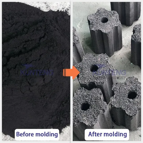 Smokeless Polygonal Charcoal Making Machine Mineral Powder Briquetting Machine EPC photo-5