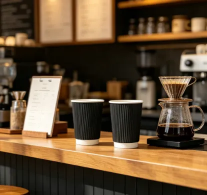 High-Quality 12oz Custom Ripple Wall Disposable Paper Cup for Coffee photo-5