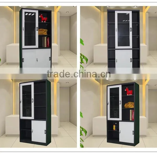 Cheap Wilson And Fisher Patio Furniture Black Back Painted Glass Wardrobe Folding Cupboard Wardrobe photo-3