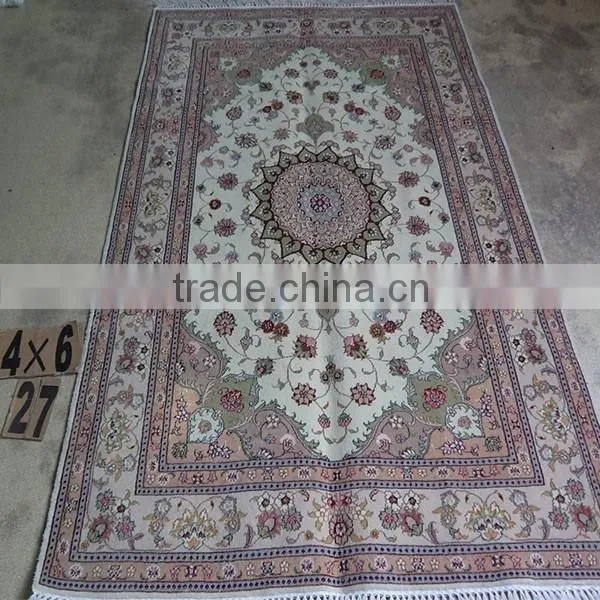 4x6ft on Sale Chinese Silk/wool Hand Knotted Carpet photo-4