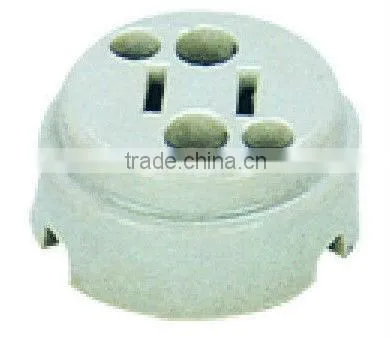 porcelain electrical socket plug