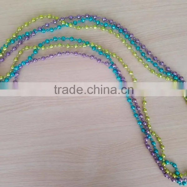 Colorful Plastic Elegant Beaded Necklace for Kids Party