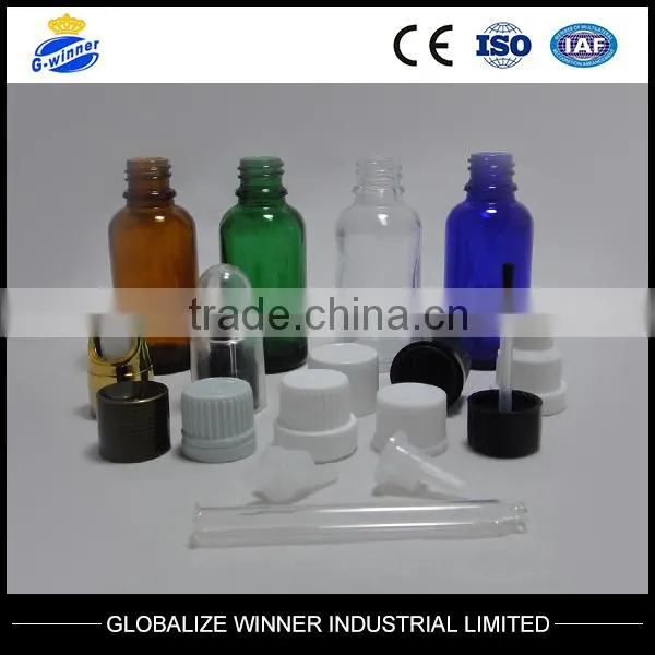 20ml Blue Essential Oil Bottles With Plastic Cap pp 18mm photo-3
