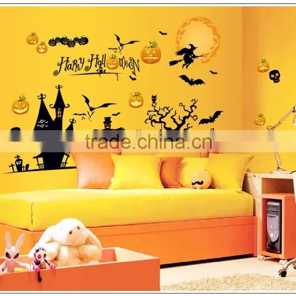 ALFOREVER PVC Halloween Big Size Sticker,pvc Halloween Decals photo-4