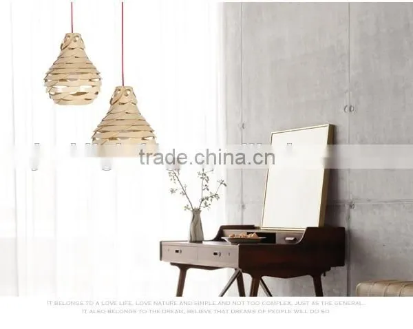 LED Pendant Light JK-8005B-30 Newest Wood Color Handmade Pendant Light for Children Room Decoration photo-5