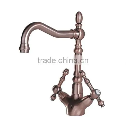 Single Lever Antique Faucet Kitchen Mixer photo-4