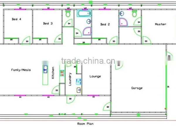 Specially Designed Prefabricated Wooden House Concrete House With Wood Palte Decoration photo-3