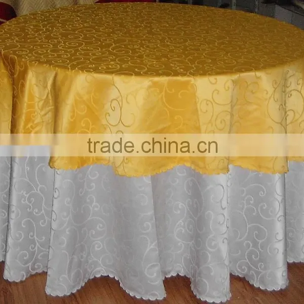 Classic Pattern Design Table Cover Cloth for Hotel Wedding Banqet Use