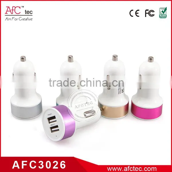 New Products 2016 Abs Dual Usb High Quality Multi 5v 2a Rohs Car Charger photo-4