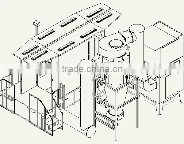 Double-layer PVC Powder Coating Booth photo-4