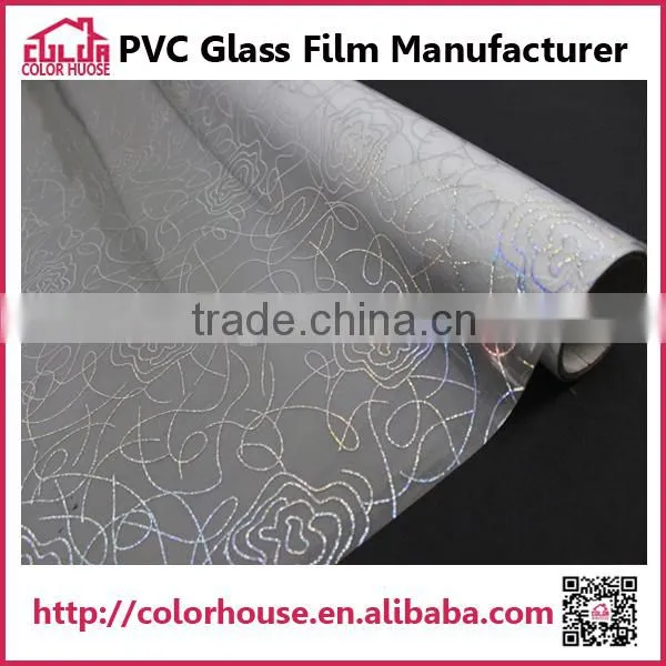 Film Roll Adhesive Glass Flower Decoration Laser Sticker photo-4