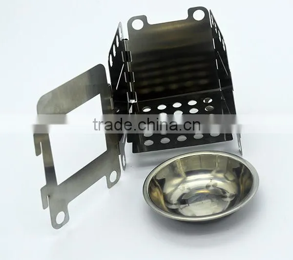 2016 Hot Sale New Emergency Portable Foldable Survival Mini Pocket Wood Burning Credit Card Stove for Survival Kit photo-3