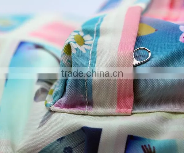 Fashion Colorful Backpack Bag Canvas Polyester Backpack for Teenage Girls photo-2