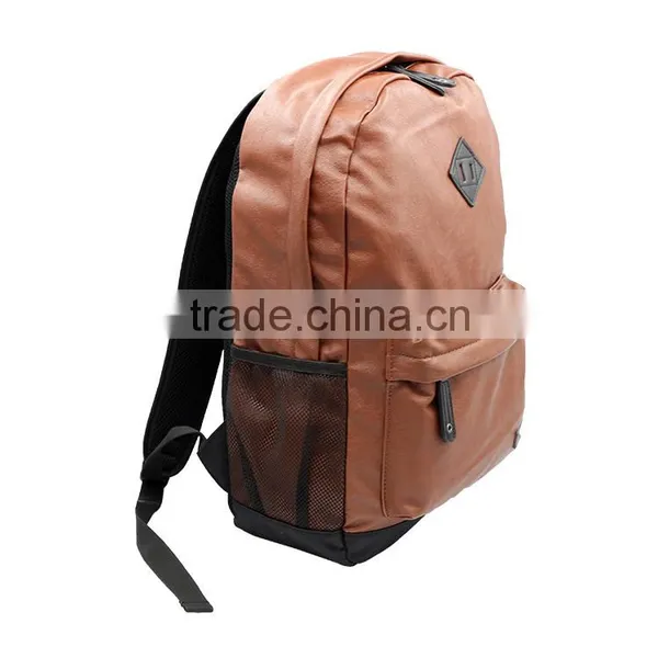 High Quality PU Leather Backpack Bags OEM Brand Laptop Backpack photo-5