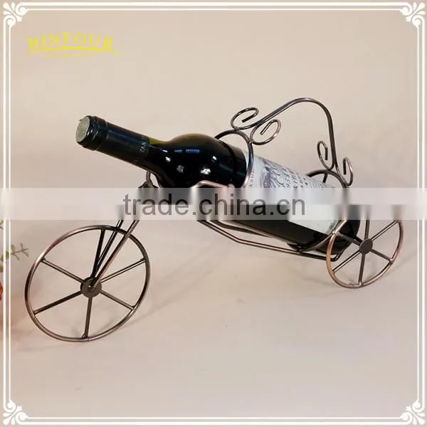 Custom Iron Wine Rack Trolley Metal Craft Ornaments Home Decorations photo-2