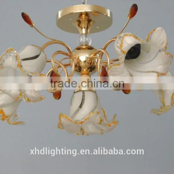 Luxury Golden Retro Vintage Home Decor Lily Flower Chandelier With China Export Factory photo-2