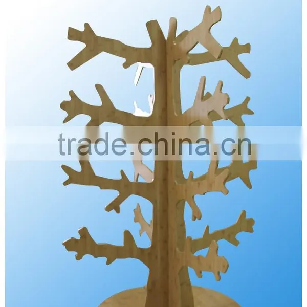 Wooden Clothes Hanger Tree Stand Wood Clothes Stand With Metal Hanger