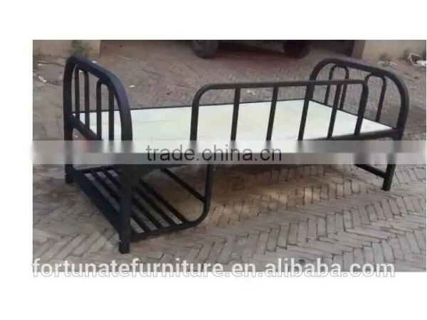 Military Single Metal Bed With Storage Basket photo-2