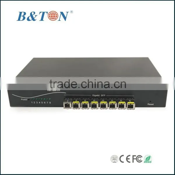 Hot Selling 10/100/1000M 8ports Optic Fiber Switch photo-3