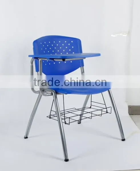 Lihua Factory Wholesale STACKABLE Plastic Student School Chairs With Writing Pad 1008d photo-2
