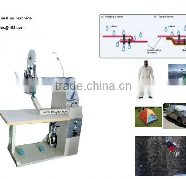 Hot air seam sealing machine for surgical gown and infection control garment