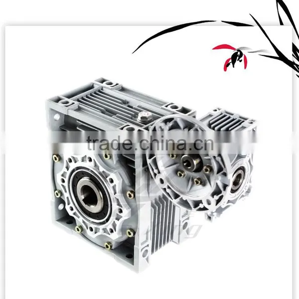 Combine Aluminum Case Iron Housing Double Stage NMRW+NMRW025-150 Worm Speed Reducer Ruduce Reduction Gearbox Rolling Door
