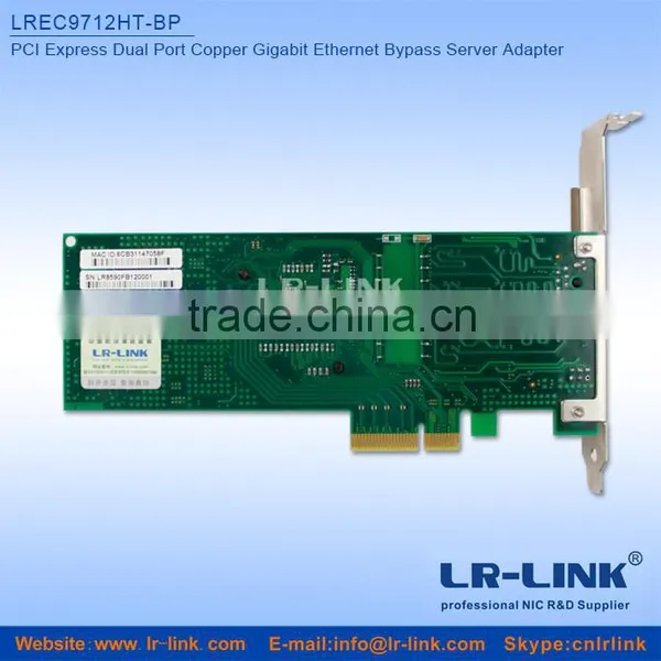 LREC9712HT-BP PCI Express Dual Port Copper Gigabit Ethernet Bypass Network Card (Intel I350AM2 Based) photo-3