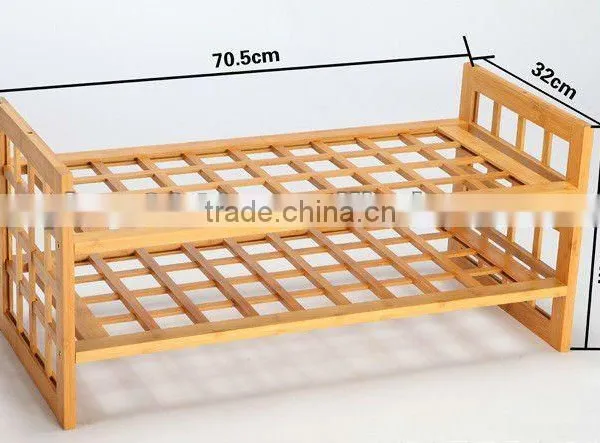 Solid Bamboo Shoe Rack