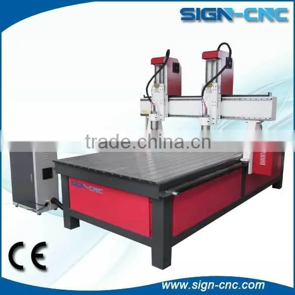 Double Process 3 Axis 3d Cnc Router for Woodworking 1325-2 photo-5