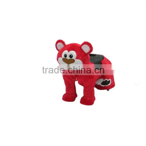 HI CE High Quality Moving Animated Plush Electric Animal Scooters for Kids