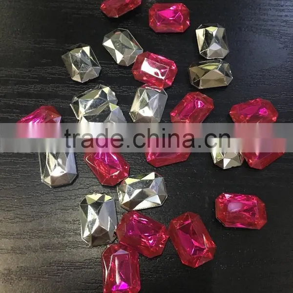 Taiwan Quality Sew-on Acrylic Rhinestone Octagon Shape Acrylic Rhinestone