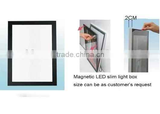 Ultra Thin Magnetic LED Slim Light Box for Advertising Display photo-2