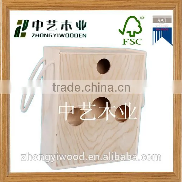 Trade Assurance Wholesale Handmade Custom Wooden Wine Crate Cheap Wooden Wine Holder photo-6