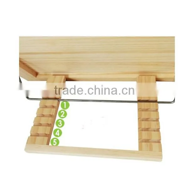 Wholesales Pine Unfinished Cheap Handmade Wooden Book Stand Holder photo-4