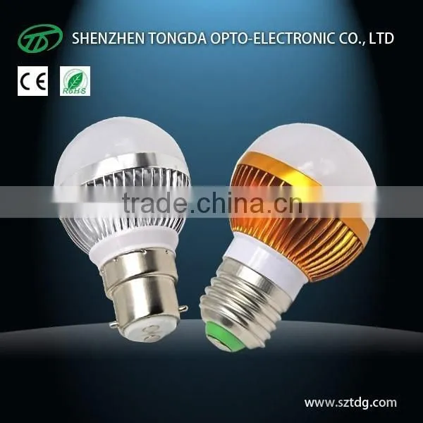 AC/DC 12V 24V 28V 3W G48 E14 E27 B22 GU10 Globe Led Bulb Lamp(TongDa) photo-5