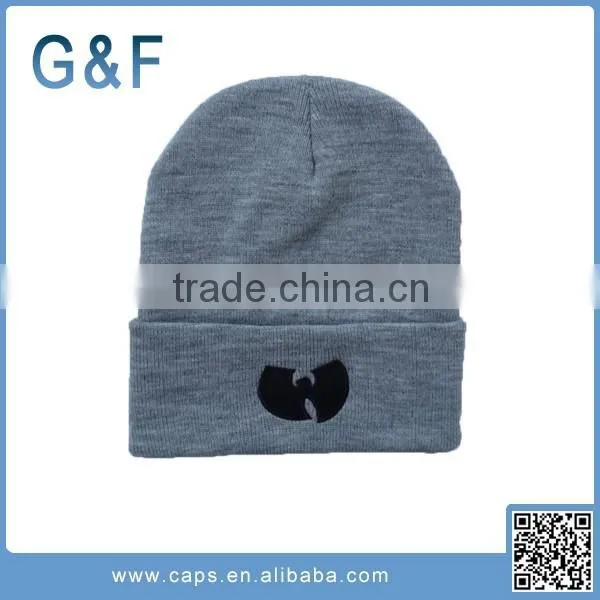 Wholesale Price Hats no Brand Custom Logo Cotton Beanie Caps photo-3