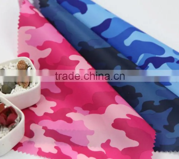 PU/PVC/silver Coating Taffeta Fabric Waterproof Fabric for Camouflage Fabric