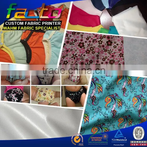 Polyester Interlock PUL Fabric, 100% Polyester for Diaper photo-4