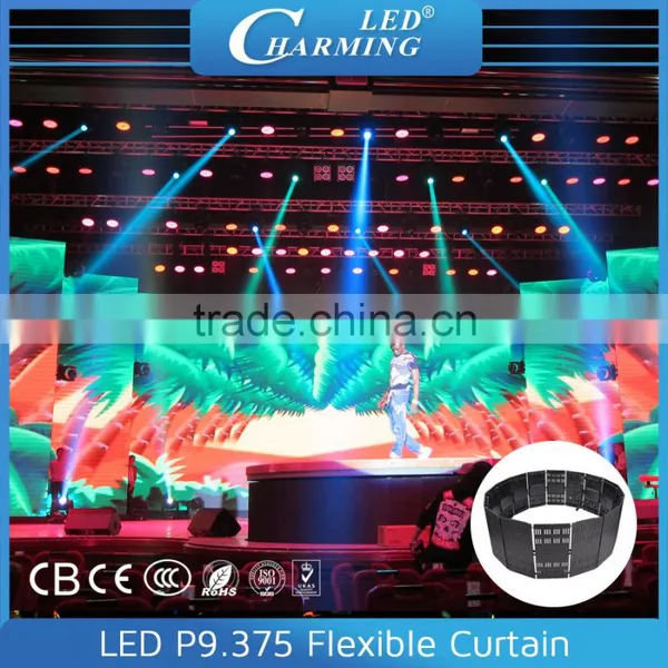 IP65 Lightweight Flexible Long Life Span Energy-saving Led Stage Curtain for Event photo-5