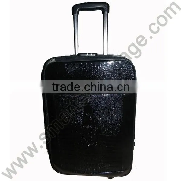 Cheap 6 Wheels PU Suitcase