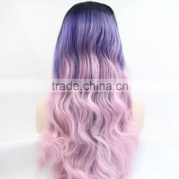 Cheap Raw Two Tone Color Ombre Synthetic Full Lace Wig Quality Choice photo-6