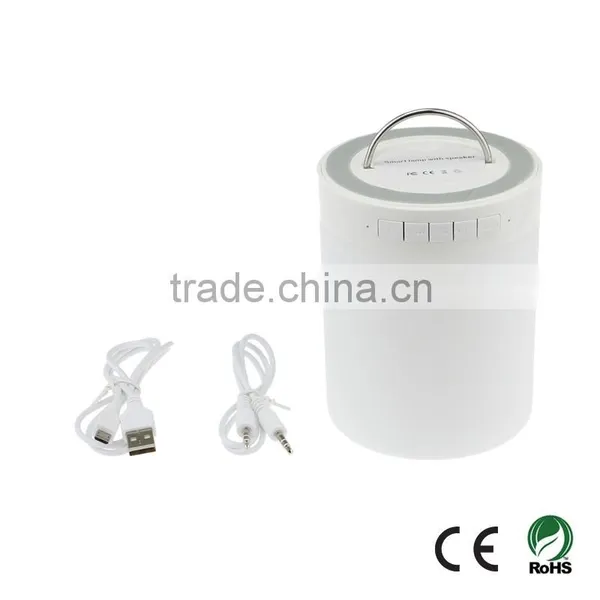 Touch Dimmable RGB Night Lamp Wireless Portable Bluetooth Speaker TF AUX Input photo-6