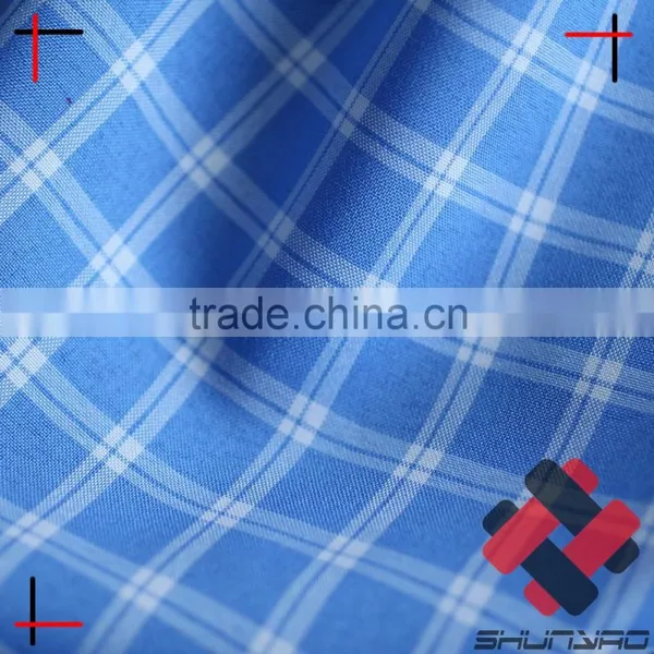 Anti UV Polyester Yarn Dyed Plaid Fabric for Shirt