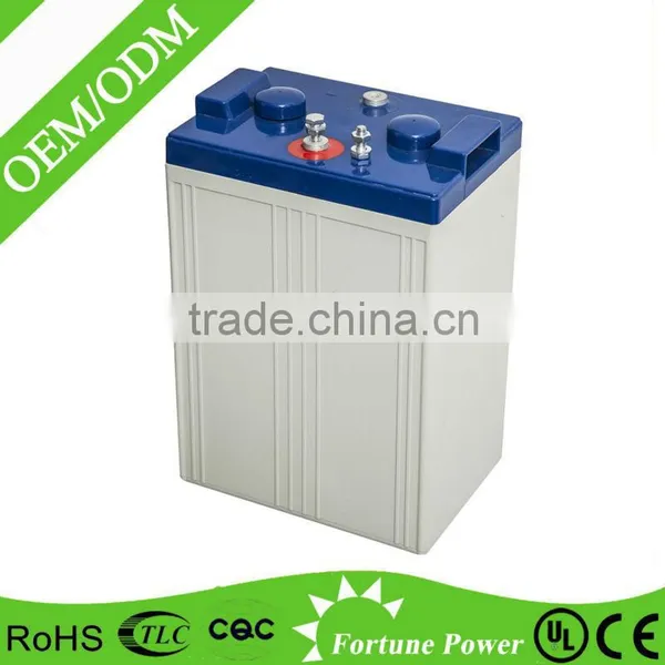 high quality solar and wind system battery 2v 300ah