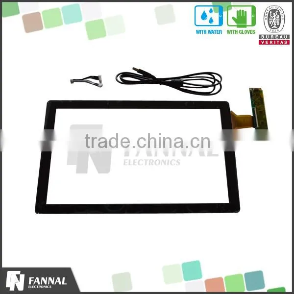 Multi Touch Black Silk Print Cover Glass Frame 15.6 Touch Screen Kit photo-2