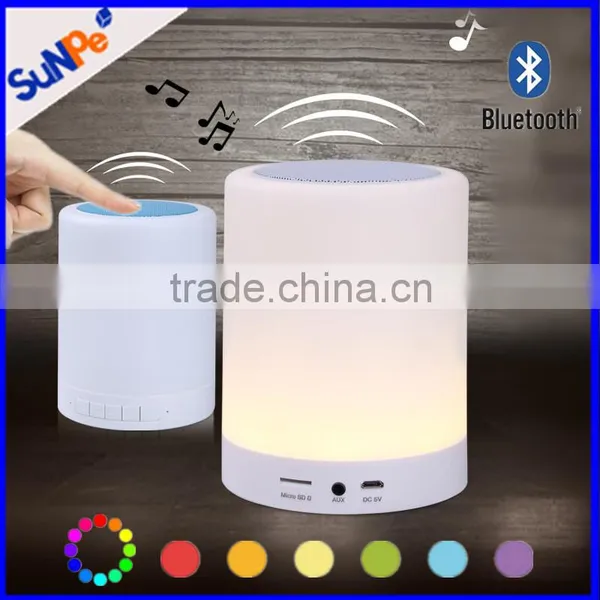 New Products 2016 Portable Sound System Bluetooth Speaker Lamp For Baby Music MP3 Player Christmas Gadgets photo-5