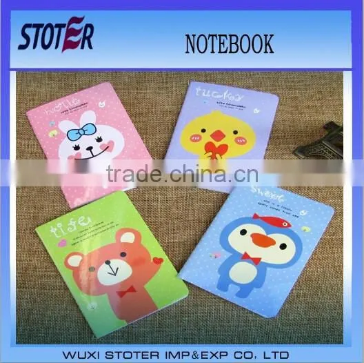 notebook with kawaii pattern,cartoon notepad